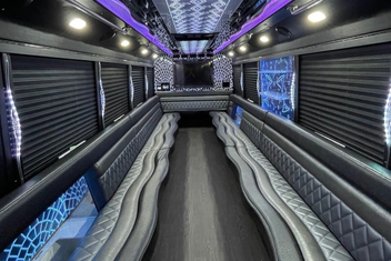 Shreveport Party Bus Interior
