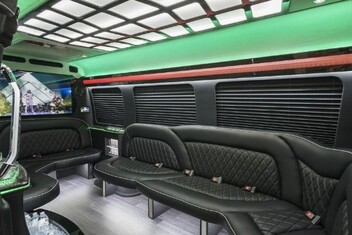 Shreveport Sprinter Party Bus Interior