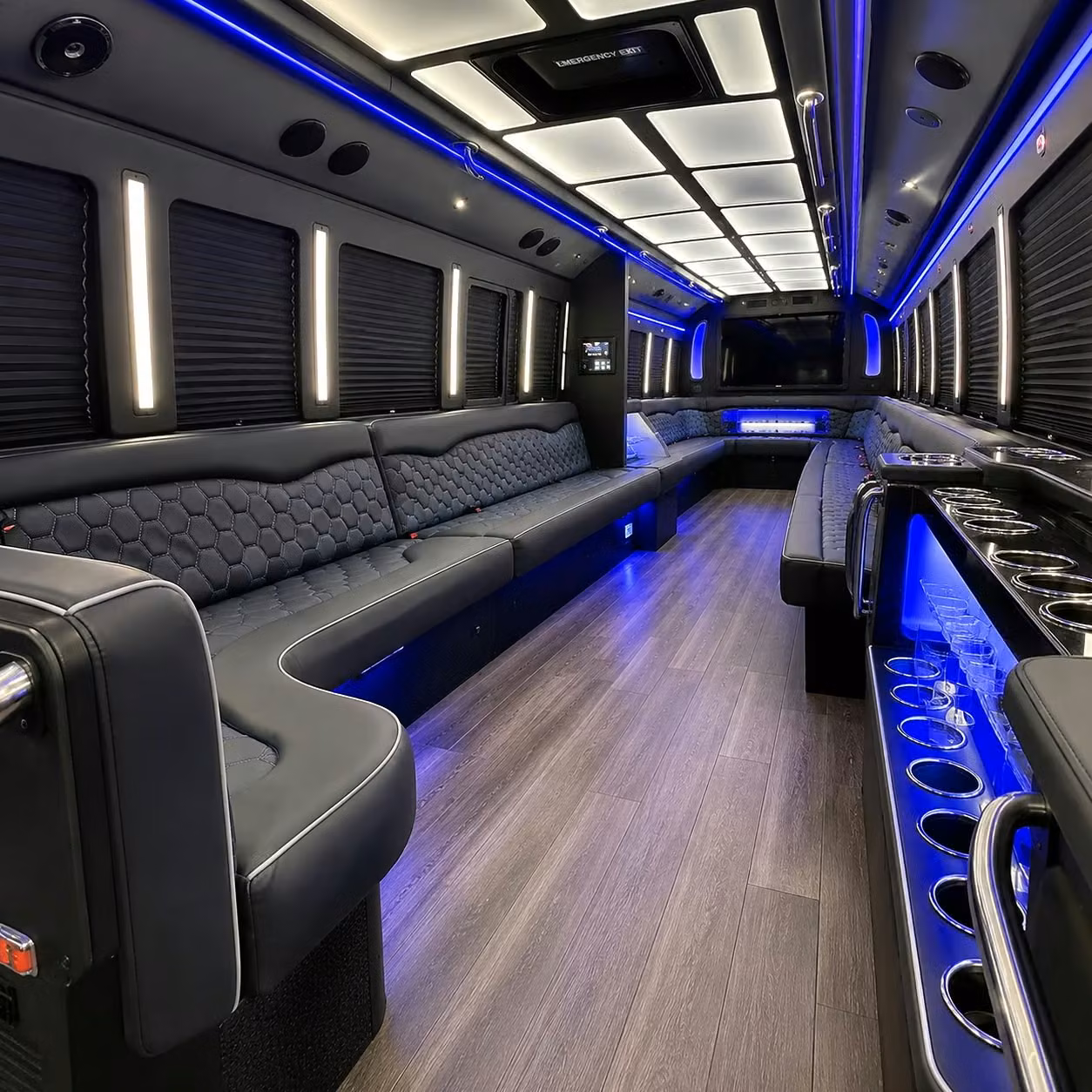 party bus interior